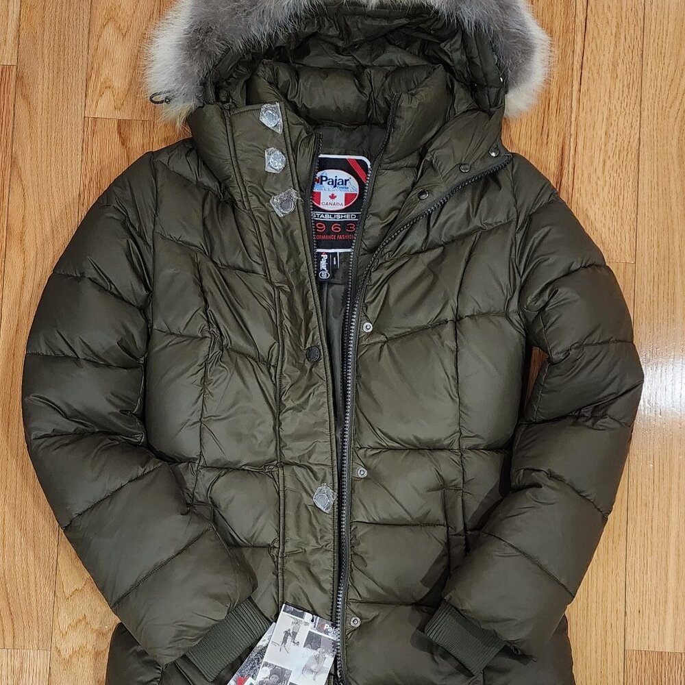 Pajar Roxy Quilted Puffer with Detachable Faux Fur Trim - XS